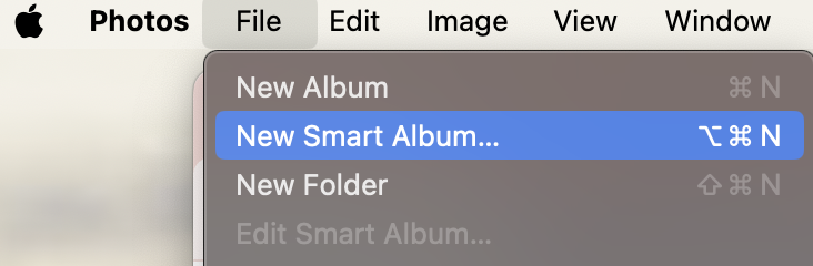 how to create a smart album on mac computers